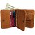 WENZEST Tan Fit Size PU Leather Wallet, 5 Card Slots (L-TanGittak)