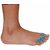 S.M Finger Toe Separator Uni Pair Blue (Medical Silicone Gel Foot Finger Splint Spreader Correct Straightener Divider Spacer Stretcher Toe Separator)
