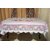 AH  Purple Color  Floral Design  Net 6 Seater Dining Table Cover  (60x90 inches )