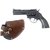 Black Revolver Shape Gun Lighter With Cover