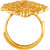 Asmitta Marquise Shape Gold Plated Finger Ring For Women