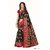 Fabwomen Black Bhagalpuri Silk Printed Saree With Blouse