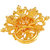 Asmitta Traditional Flower Shape Gold Plated Finger Ring For Women