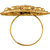 Asmitta Traditional Flower Design Gold Plated Finger Ring For Women