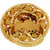 Asmitta Traditional Flower Design Gold Plated Finger Ring For Women