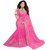 Onlinefayda Designer Pink Chiffon Saree