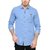 KACLFS1170 - Kuons Avenue Icewash Blue Denim Casual Shirt For Men.