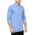 KACLFS1170 - Kuons Avenue Icewash Blue Denim Casual Shirt For Men.