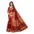 Fabwomen Maroon Bhagalpuri Silk Printed Saree With Blouse