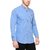 KACLFS1171 - Kuons Avenue Icewash Blue Denim Casual Shirt For Men