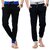 ToYouth Men's Multicolor Poly Cotton Trackpants Combo of 2