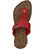 Trendigo Trending Cherry Red Kholapuri Sandals For Women's