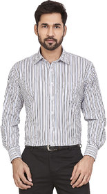 Karma Men Thin Striped Regular Fit Formal Shirt