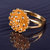 Fascraft Womens Elegant Looking Dandelion Ring on Gold Finish Size 17