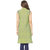 Tapasvee Womens Parrot Green Embroidered Knee Length Cotton Kurti