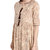 Janasya Women's Beige Cotton Flared Polka Print Kurta