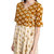 Janasya Women's Beige Cotton Angrakha Geometric Print Kurta