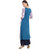 Janasya Women's Multicolor Crepe A-Line Floral Print Kurta