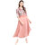 Janasya Women's Multicolor Georgette Flared Floral Print Kurta