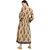 Janasya Women's Beige Cotton Anarkali Floral Print Kurta