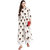 Janasya Women's Off White Cotton Flared Floral Print Kurta