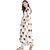 Janasya Women's Off White Cotton Flared Floral Print Kurta