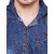 KACLFS1228 - Kuons Avenue Men's Solid Casual Denim Hooded Blue Shirt