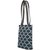 TARUSA Blue Cotton Fabric Geometric Totebag For Women