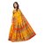 Fabwomen Yellow Bhagalpuri Silk Printed Saree With Blouse