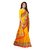 Fabwomen Yellow Bhagalpuri Silk Printed Saree With Blouse
