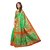 Fabwomen Green Bhagalpuri Silk Printed Saree With Blouse
