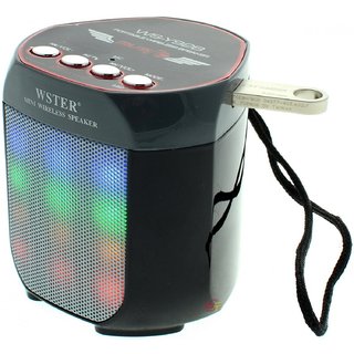 RODEX WS-Y92B Disco Light Outdoor Wireless Portable Bluetooth Mobile/Tablet Speaker(Black, Mono Channel)