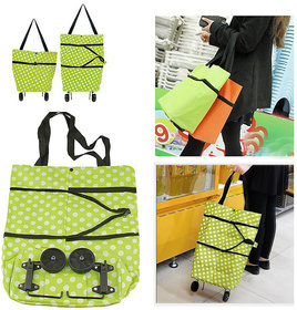 SAIMA Foldable Rolling Shopping Bag On Wheels,Reusable Folding Shopping Cart Trolley Bag With Wheel / Foldable market trolley cart bag shopping trolley bag