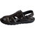 Fausto Men's Brown Leather Outdoor Floaters and Sandals