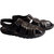 Fausto Men's Brown Leather Outdoor Floaters and Sandals