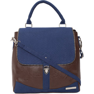 BELOVED Brown  Blue Backpack BLSHBBRB028
