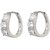 BeBold Piercing Silver 3 Stone Design Fashion Bali Stud Earrings for Men Boys