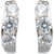 BeBold Piercing Silver 3 Stone Design Fashion Bali Stud Earrings for Men Boys