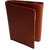 NUKAICHAU Tan Double Fold Men's Leather Wallet (75 fld tan 5 card coin zip a)