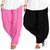 Evection Premium Cotton Full Patiala Salwar Pant Set of 2- Light Pink & Black