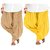 Evection Premium Cotton Full Patiala Salwar Pant Set of 2- Beige & Yellow