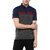 Urbano Fashion Men's Navy, Maroon, Grey Half Sleeve Cotton Chinese Collar T-Shirt (Size : Small)