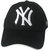 TyranT NY 3D Embroidered Black Cotton Baseball Caps
