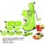 Kitchen Tools Combo of Fruit and Vegetable Juicer with 6 in 1 Slicer and Veg Cutter with Peeler, Green