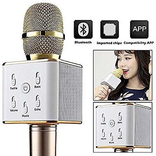 Karaoke Music With Handheld Mike / Mic With Bluetooth Speaker Portable Multi-function...