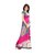 Indian Beauty Pink Art Silk  Printed Saree With Blouse
