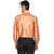 Khoday Williams Men's Orange Poly Silk Solid Party Shirt