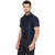 Khoday Williams Men's Navy Blue Poly Silk Solid Party Shirt