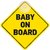 DY Baby on board hanging sign for car