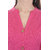 Purvahi Pink color Plain Cotton Stitched Kurti with wooden Button